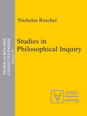 cover image of Studies in Philosophical Inquiry